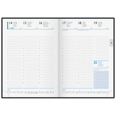 Buchkalender 2026 | A5, Kunststoff, schwarz